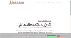 Desktop Screenshot of osteriadelmercato.it