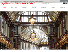 Tablet Screenshot of osteriadelmercato.co.uk